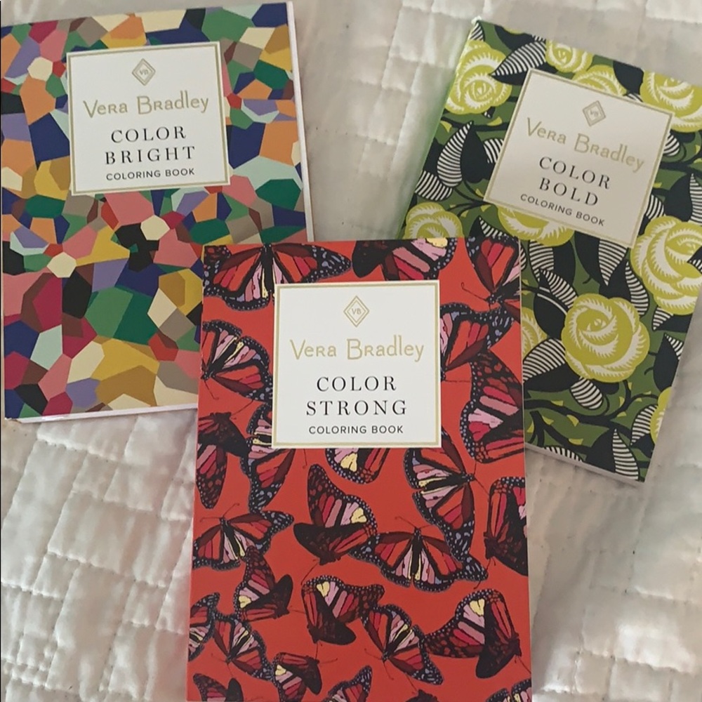 Vera Bradley coloring collection three books